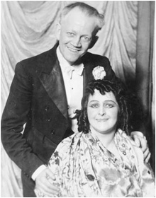 Edgar Benyon Grand Master of Magic and Doris, New Zealand Magician